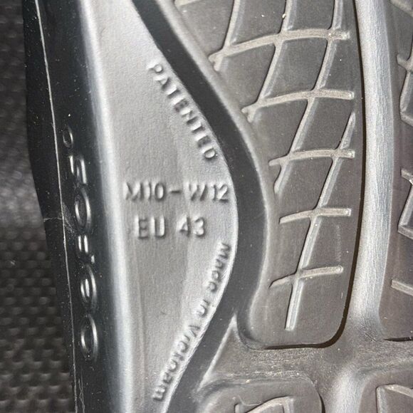 OOFOS OOahh Slide Sandals Black Comfort Recovery Beach Sandal Men’s 10 Womens 12 - Picture 8 of 8